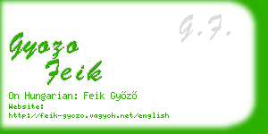 gyozo feik business card